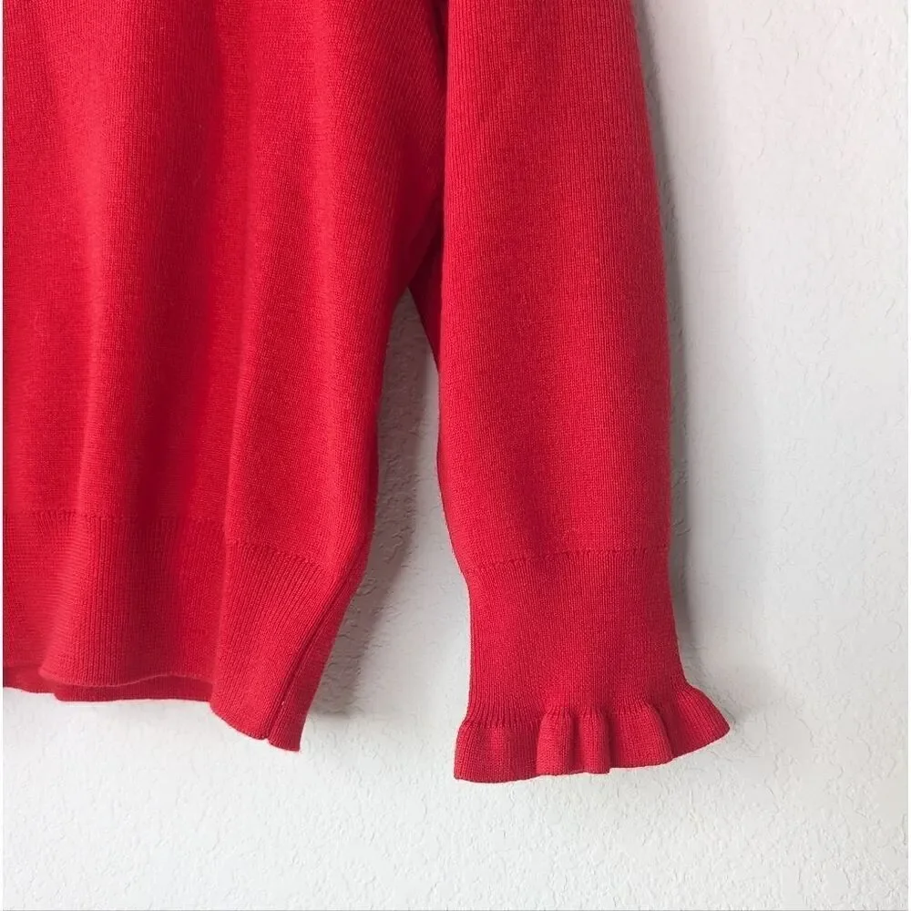 Madewell Red Merino Wool Sweater XS NWT